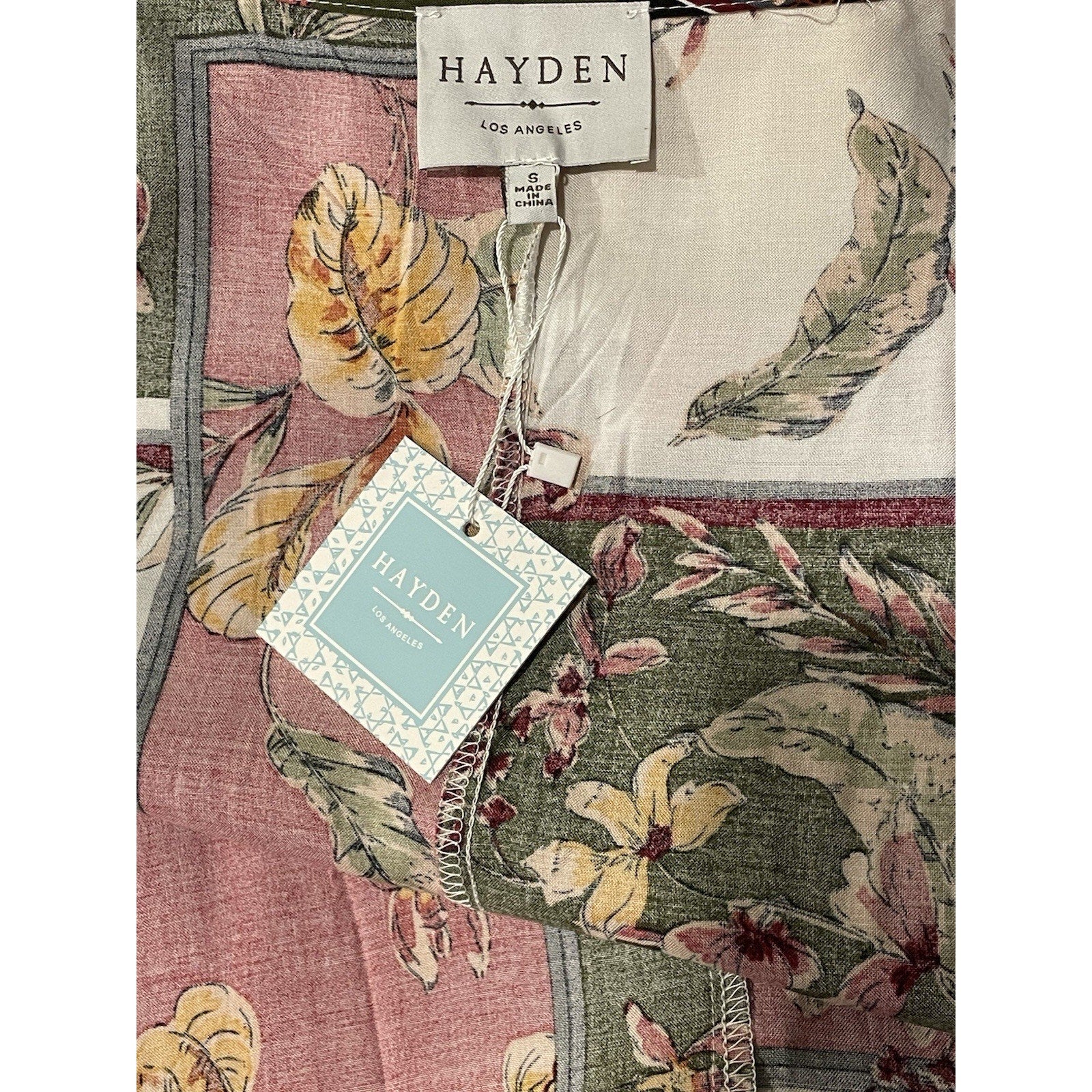 Hayden Los Angeles Floral Print Wrap Around Dress Size S NWT