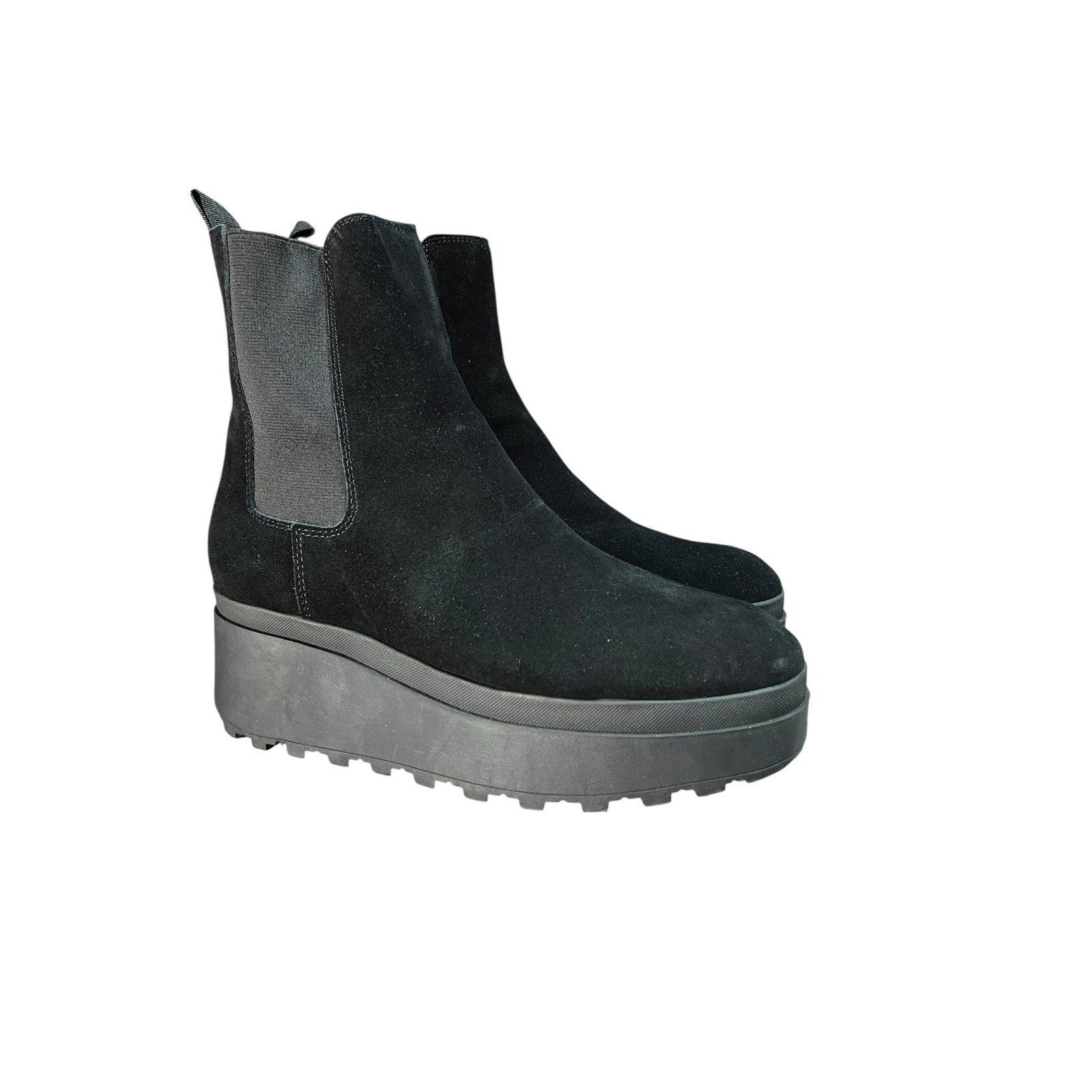 Calvin Klein Jeans Black Suede Ankle Booties Women’s Size 9M