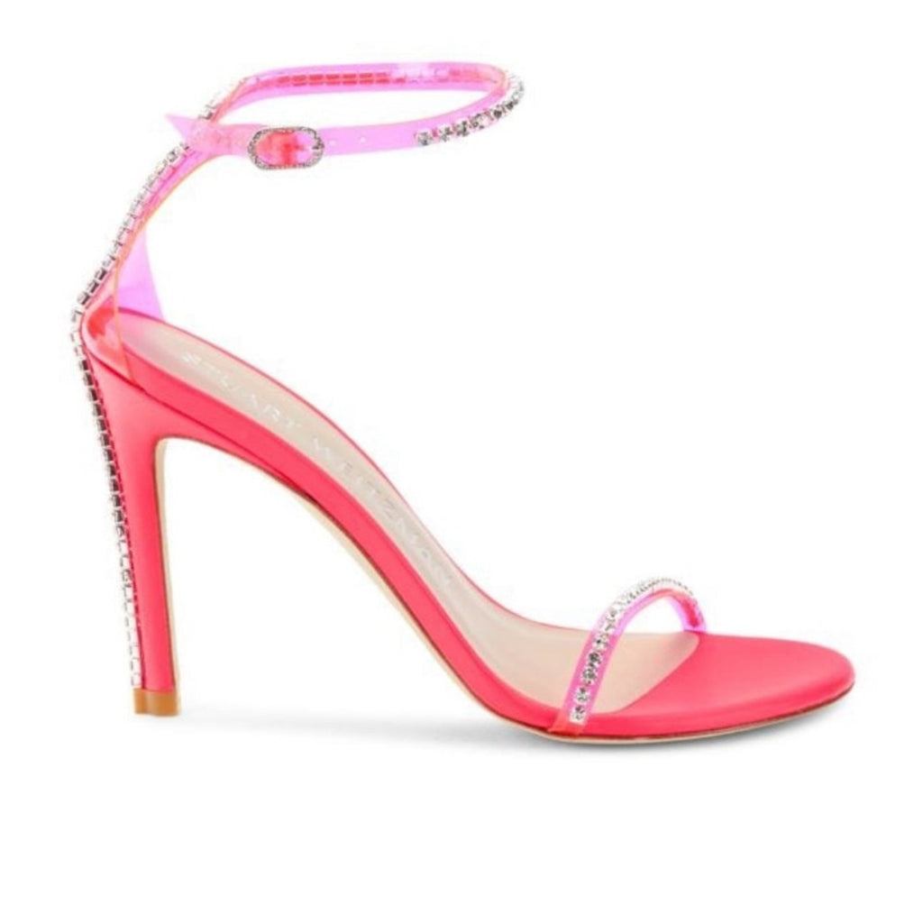 Stuart Weitzman Nudistglam Ankle Strap Sandals NIB Size 8 MSRP $595