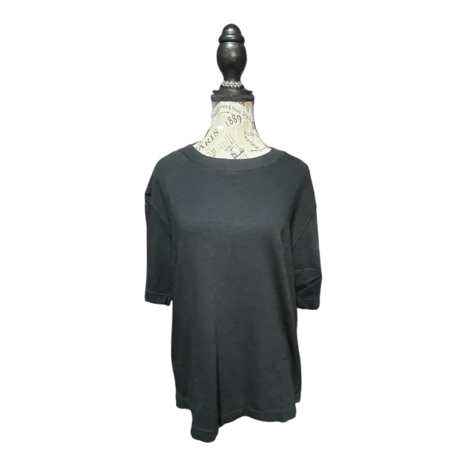 Cotton Citizen Black Tokyo Full Length Tee Shirt Size S New