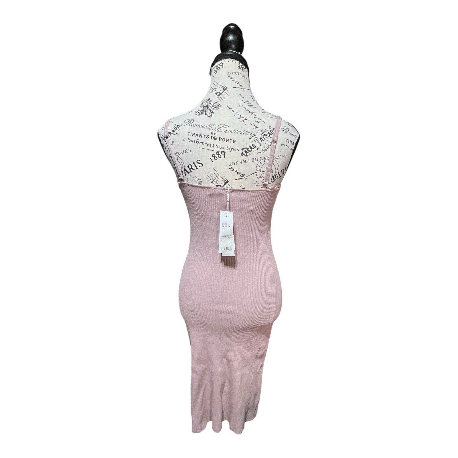 525 America Revolve Ribbed MIDI Dress Women’s Size S NWT