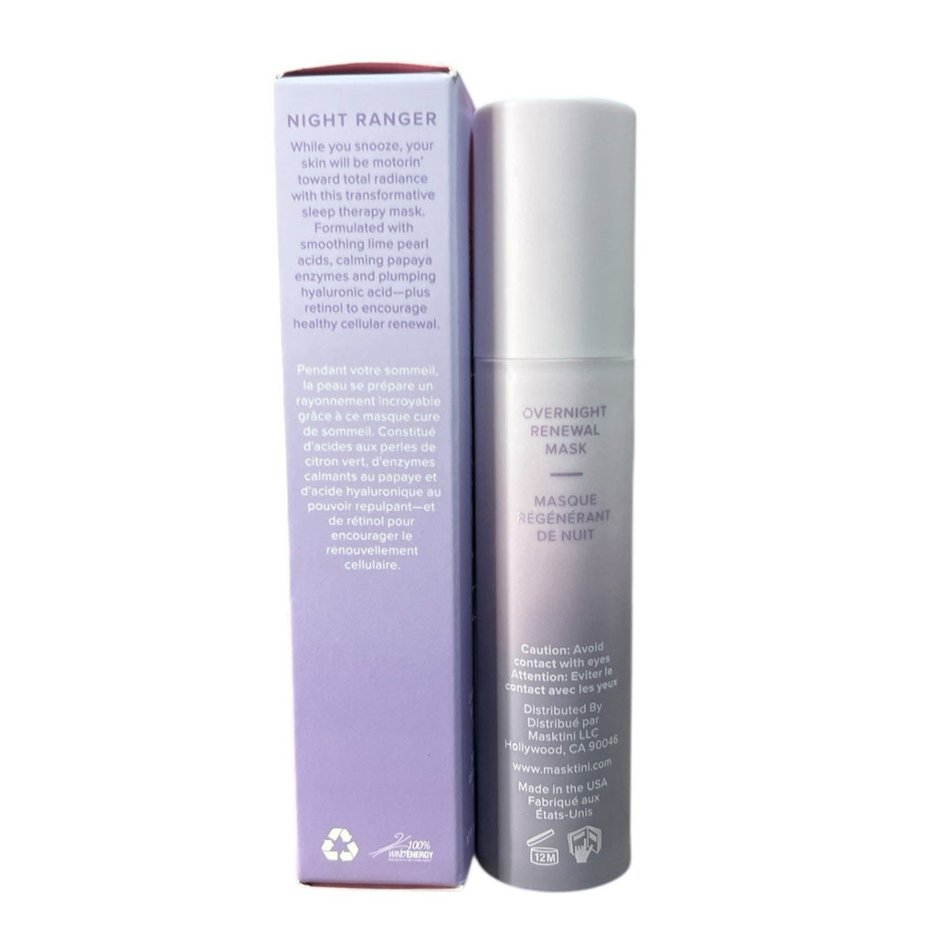 Masktini Night Ranger Overnight Renewal Mask 1.7 Oz MSRP $95