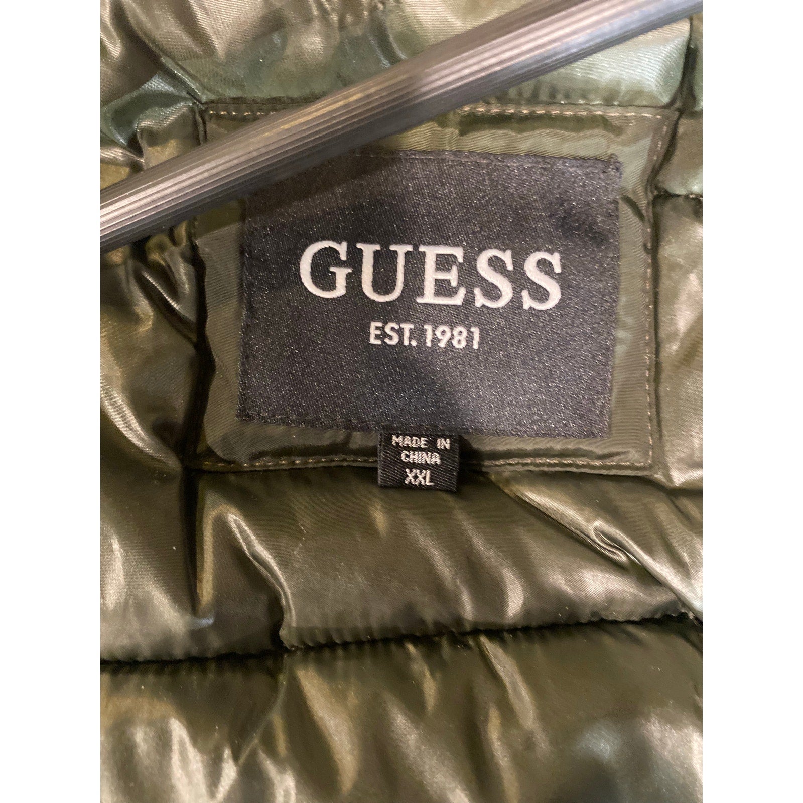 GUESS Men’s Olive Green Coat XXL NWOT