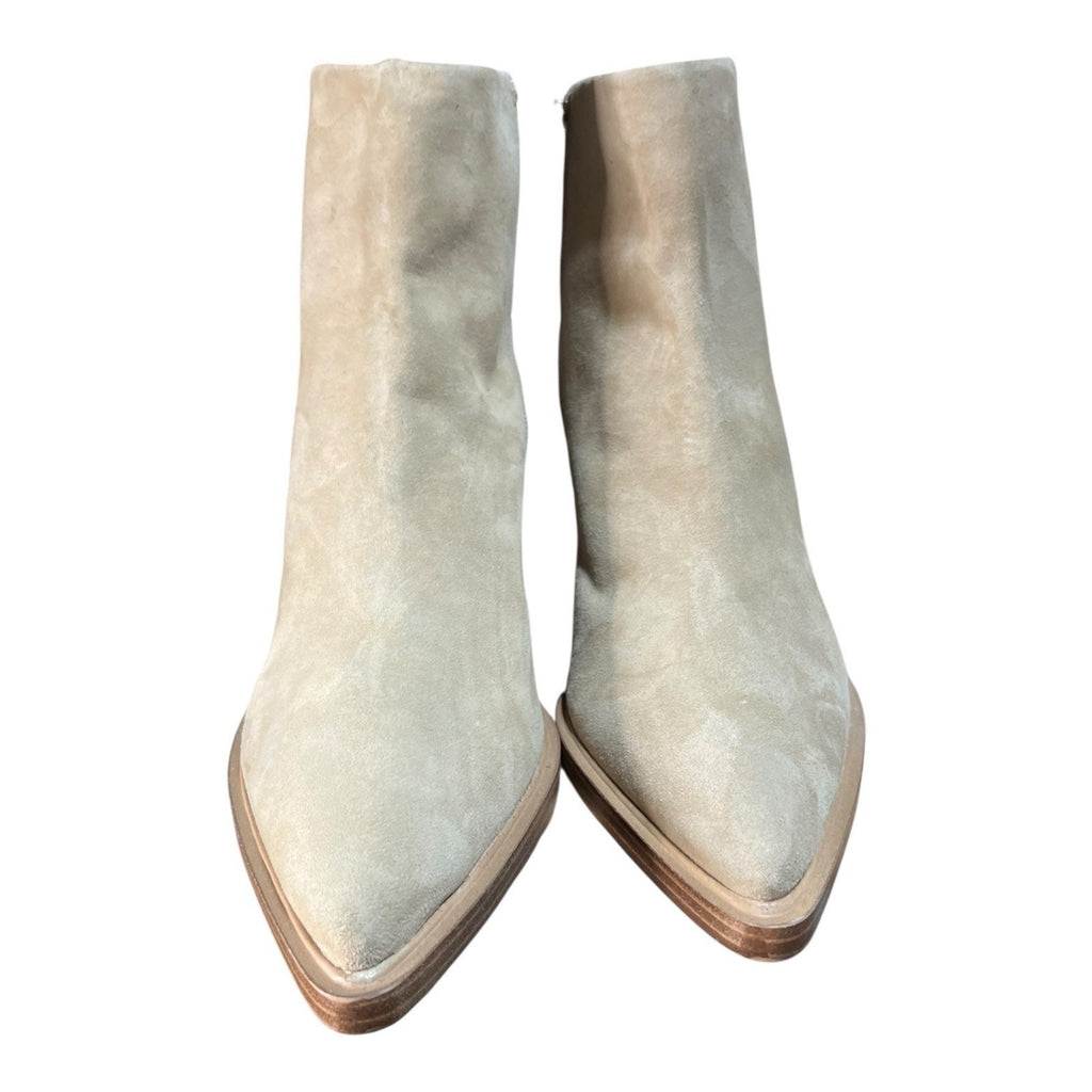 Vince Camuto Rivalla Tan Suede Ankle Bootie Women’s Shoe Size 10M