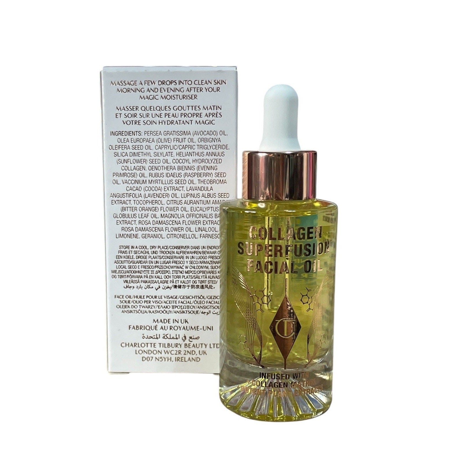 Charlotte Tilbury Collagen Superfusion Facial Oil - One Ounce, New In Box.