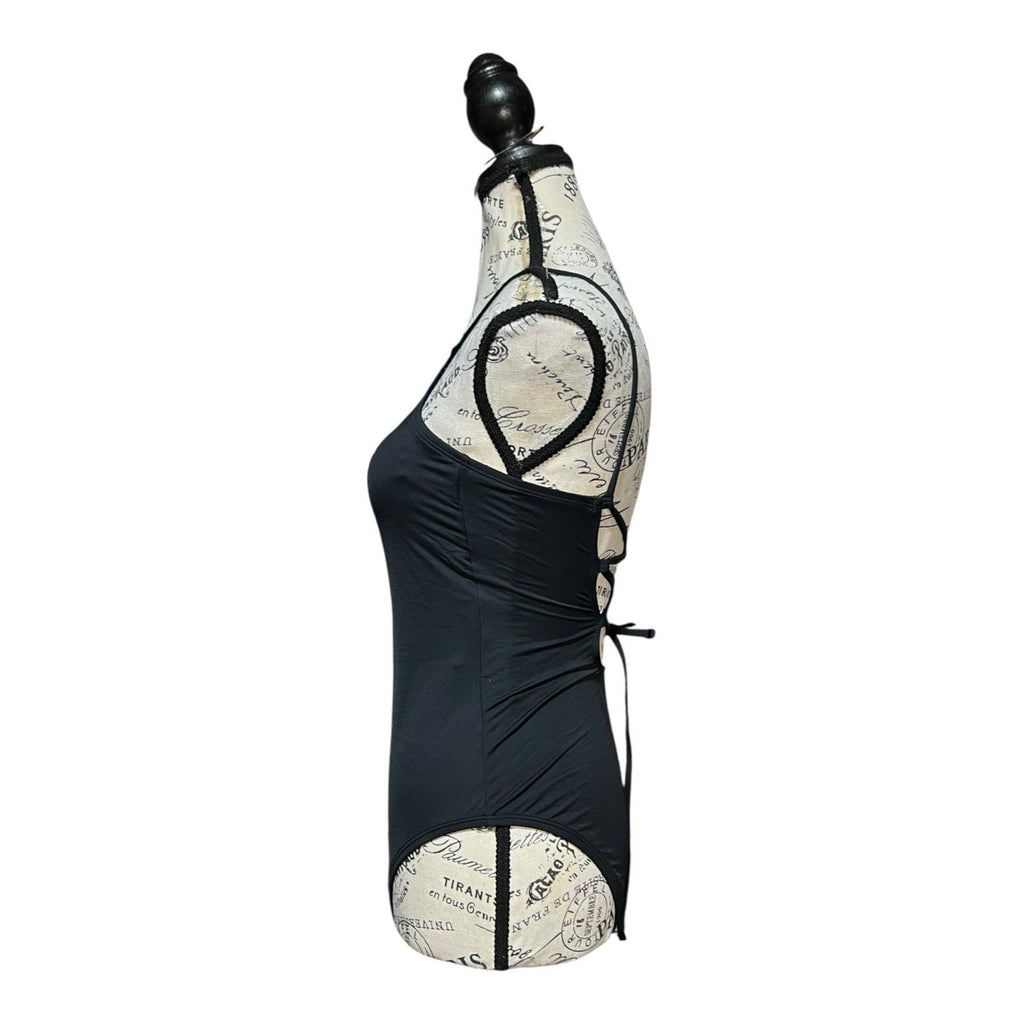 LA BLANCA Black One Piece Swimming Suit Women’s Size 4 New