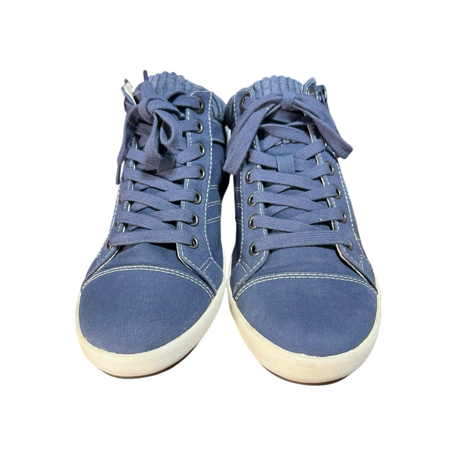 Taos Women's Startup Sneaker in Indigo Distressed Womens Shoe Size 7