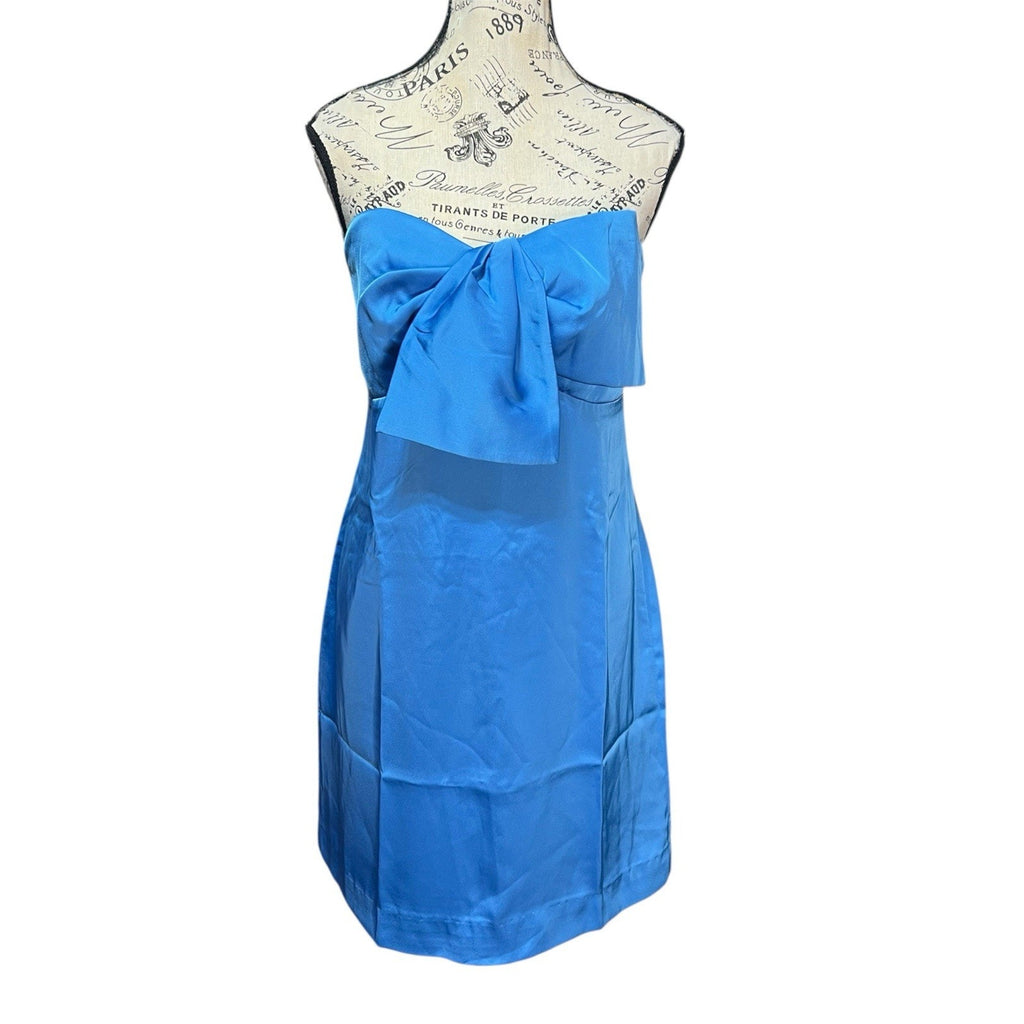Lily Pulitzer Blue Satin Dress New With Tags $228 MSRP