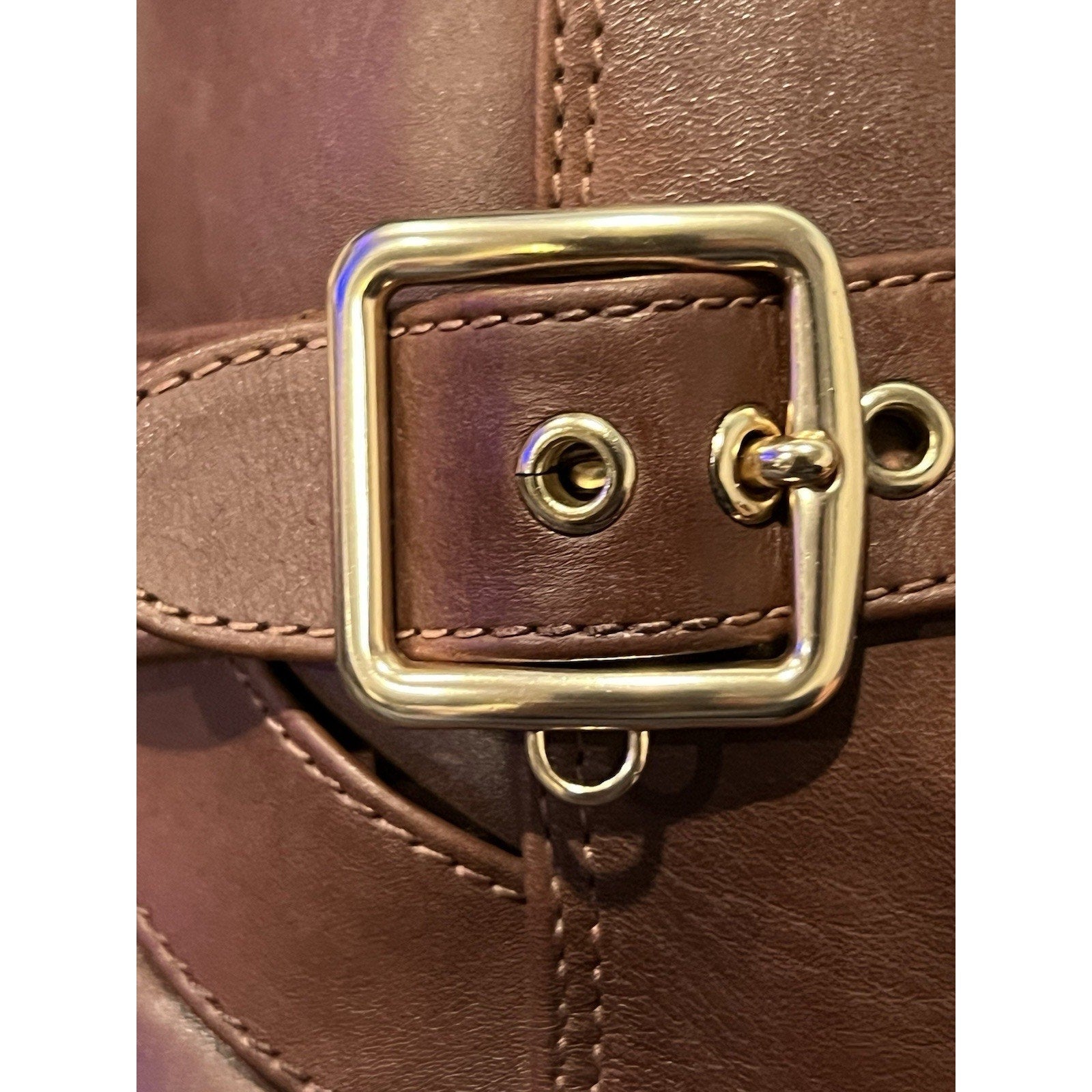 Coach Lacey booties Brown Leather Women’s Shoe Size 6.5