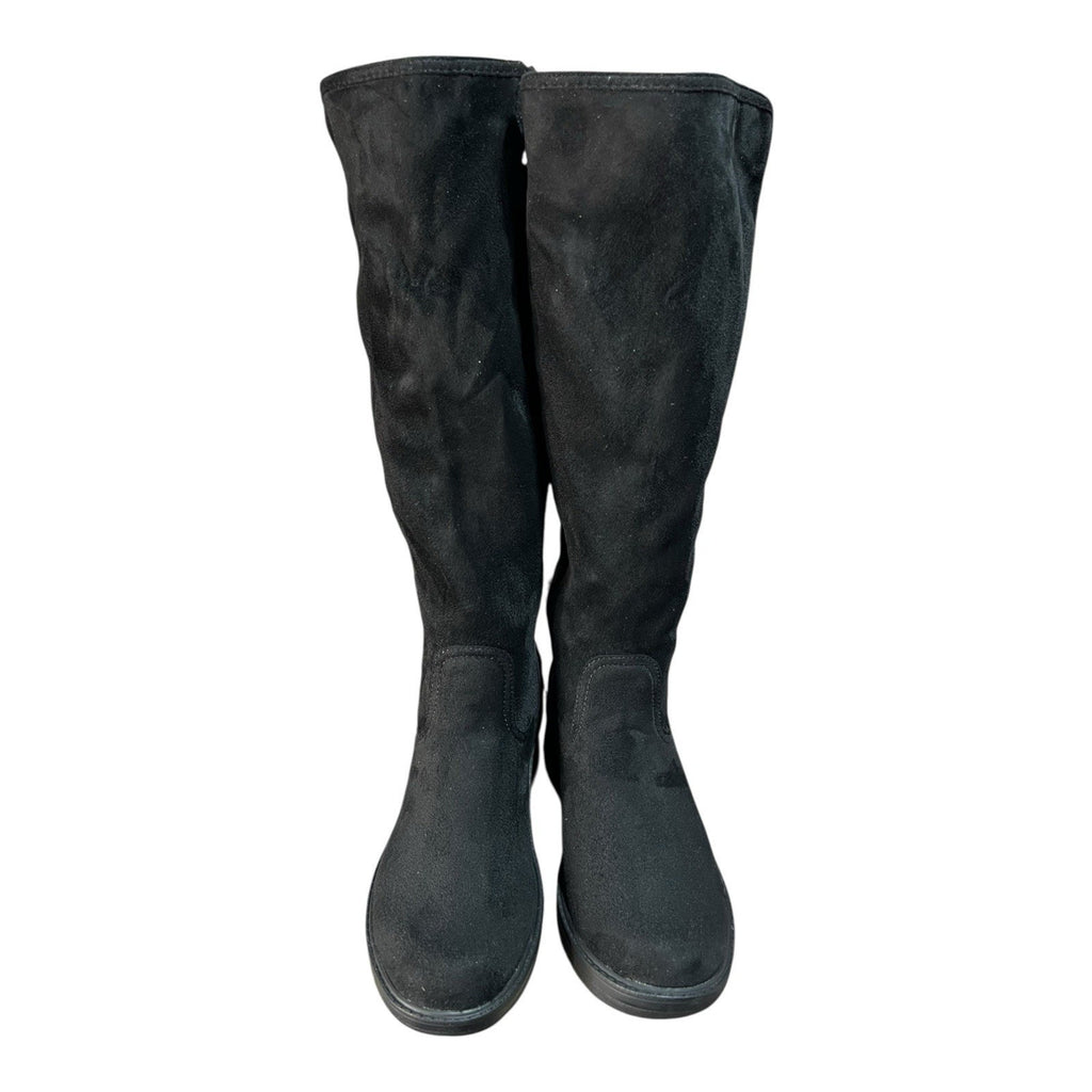 BZEES Black Vegan Knee High Boots Women’s Shoe Size 6.5M