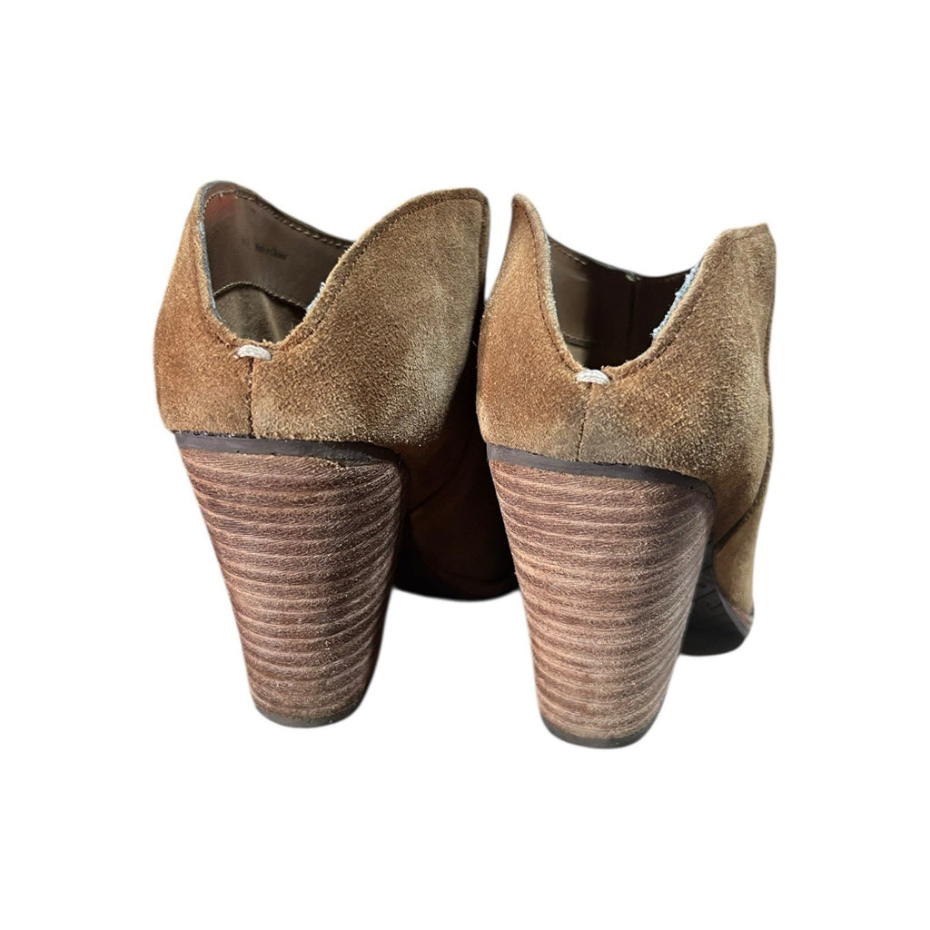 Dolce Vita Haken brown suede slip-on ankle booties Women’s Shoe Size 5.5