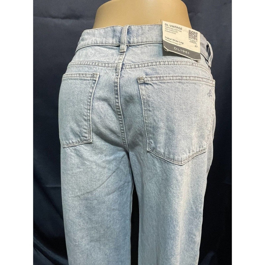 Womens DL1961 Jeans High Rise Wide Leg Size 27‎