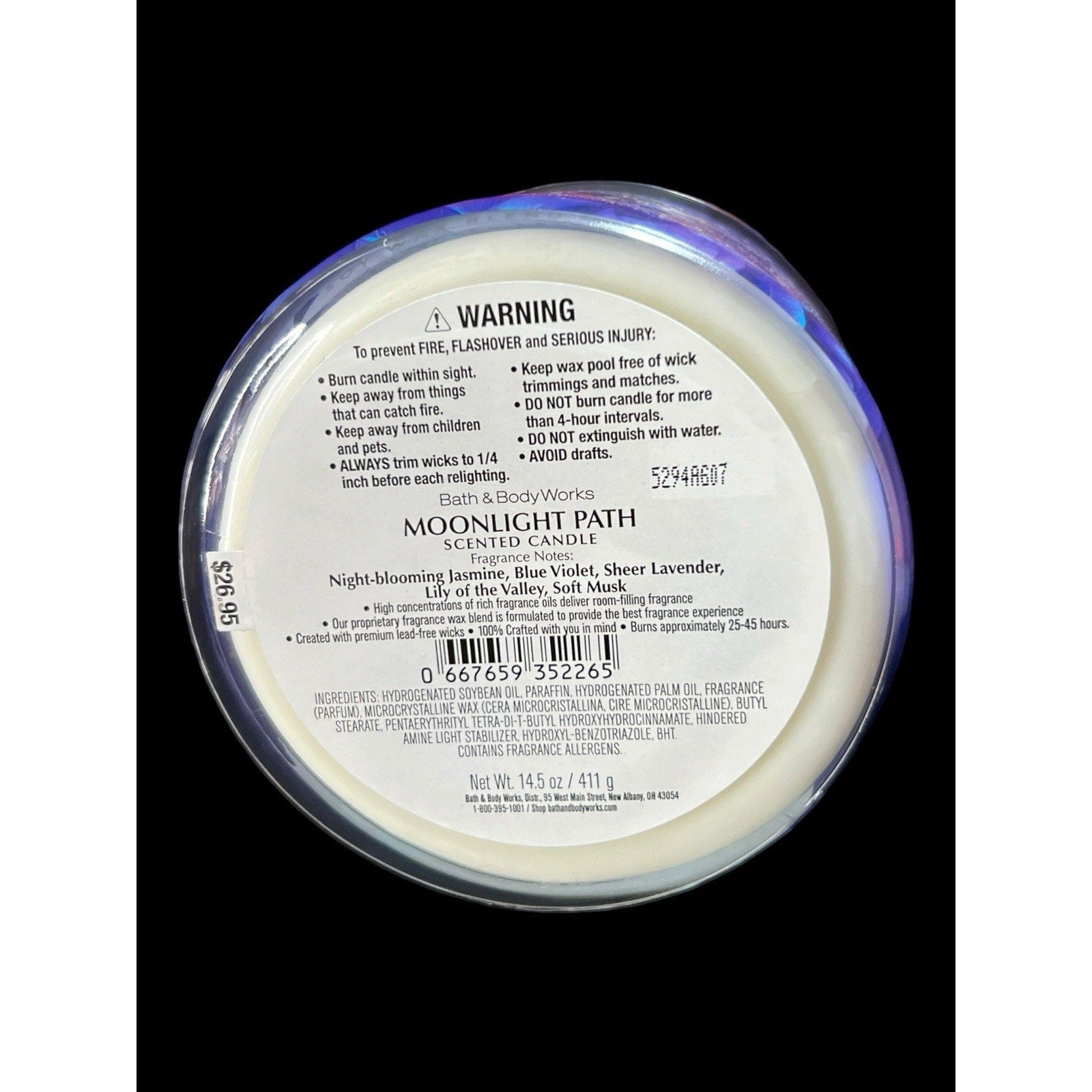 Bath & Body Works 3-Wick Candle in the scent Moonlight Path