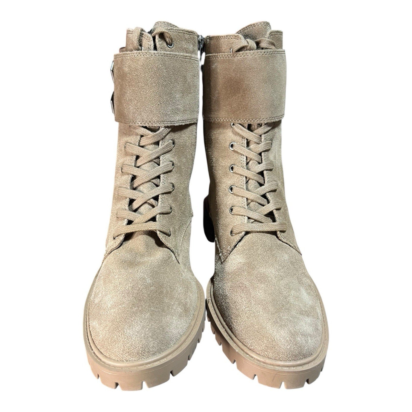 Vince Camuto Fawdry Combat Boots Tan Women’s Shoe Size 9.5