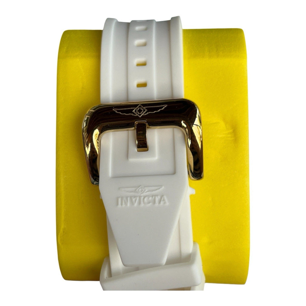 Invicta Men's Pro Diver With White Silicone Band And Blue Bezel 48MM