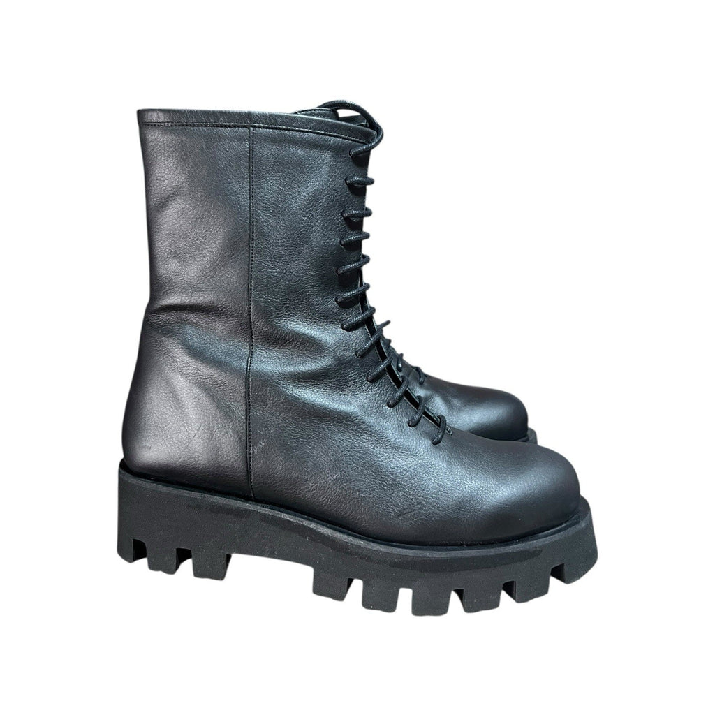 Paloma Barcelo Black Lace Up Combat Boots EU 41 US 9 Women’s