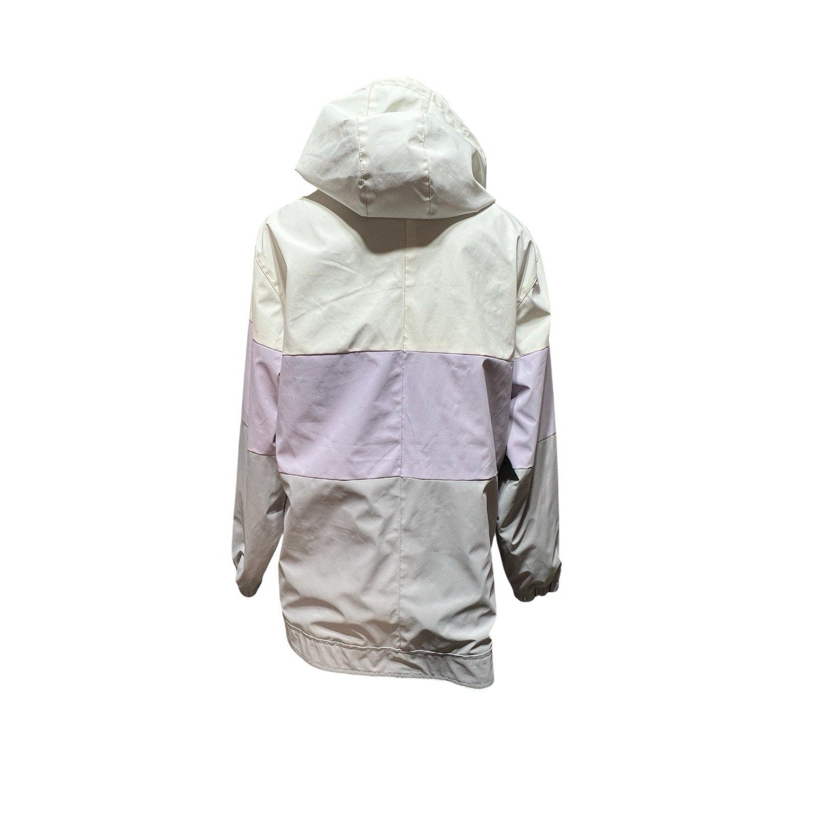 Weatherproof Vintage Lavender, Gray And White Rain Jacket Women’s Size M