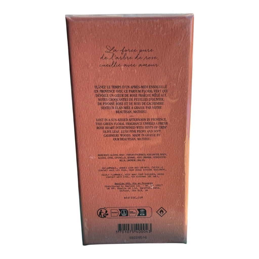 Bastide Rose Olivier Eau de Toilette 3.3 Oz New Sealed