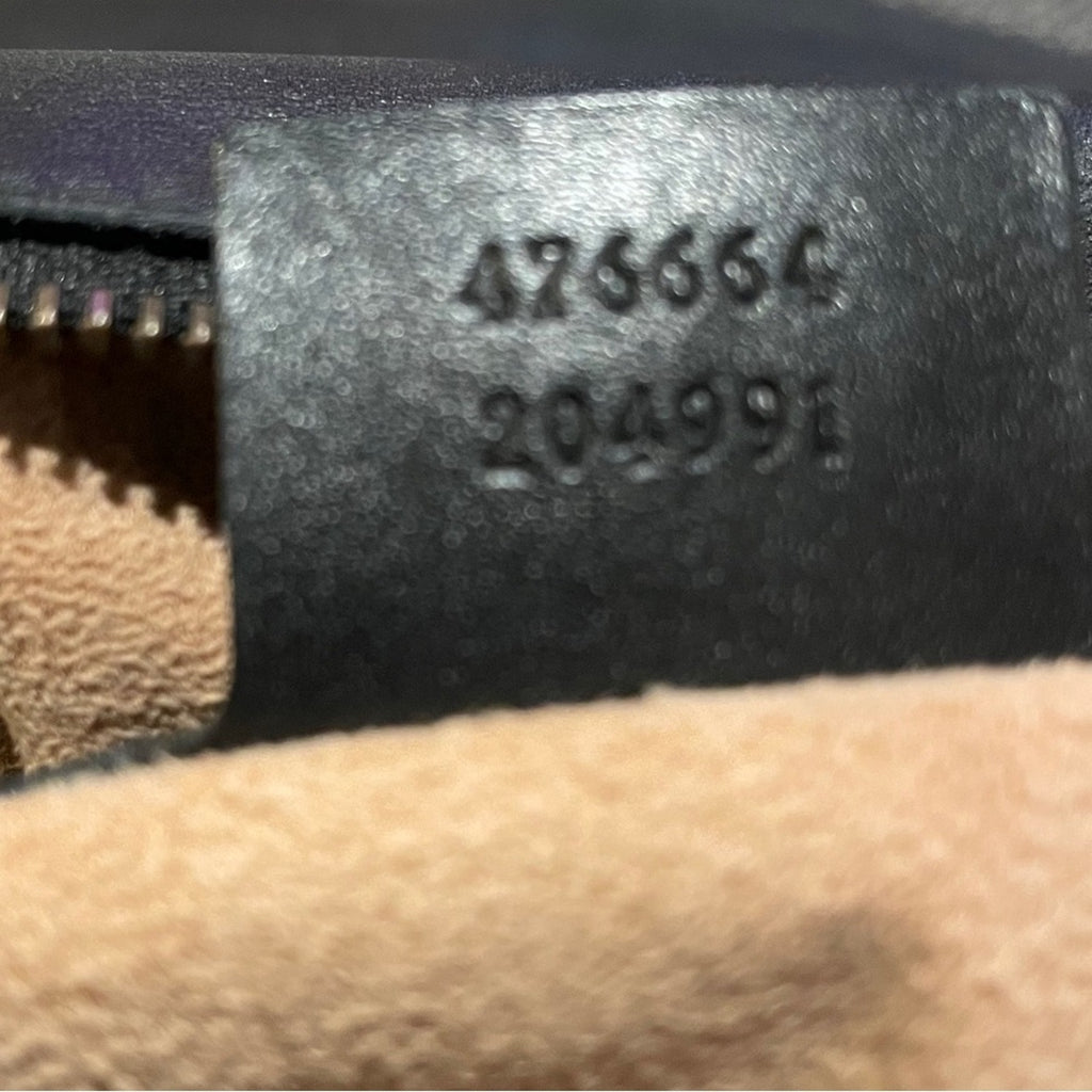 Gucci Queen Margaret Black Leather Handbag / Backpack with Bamboo Handle