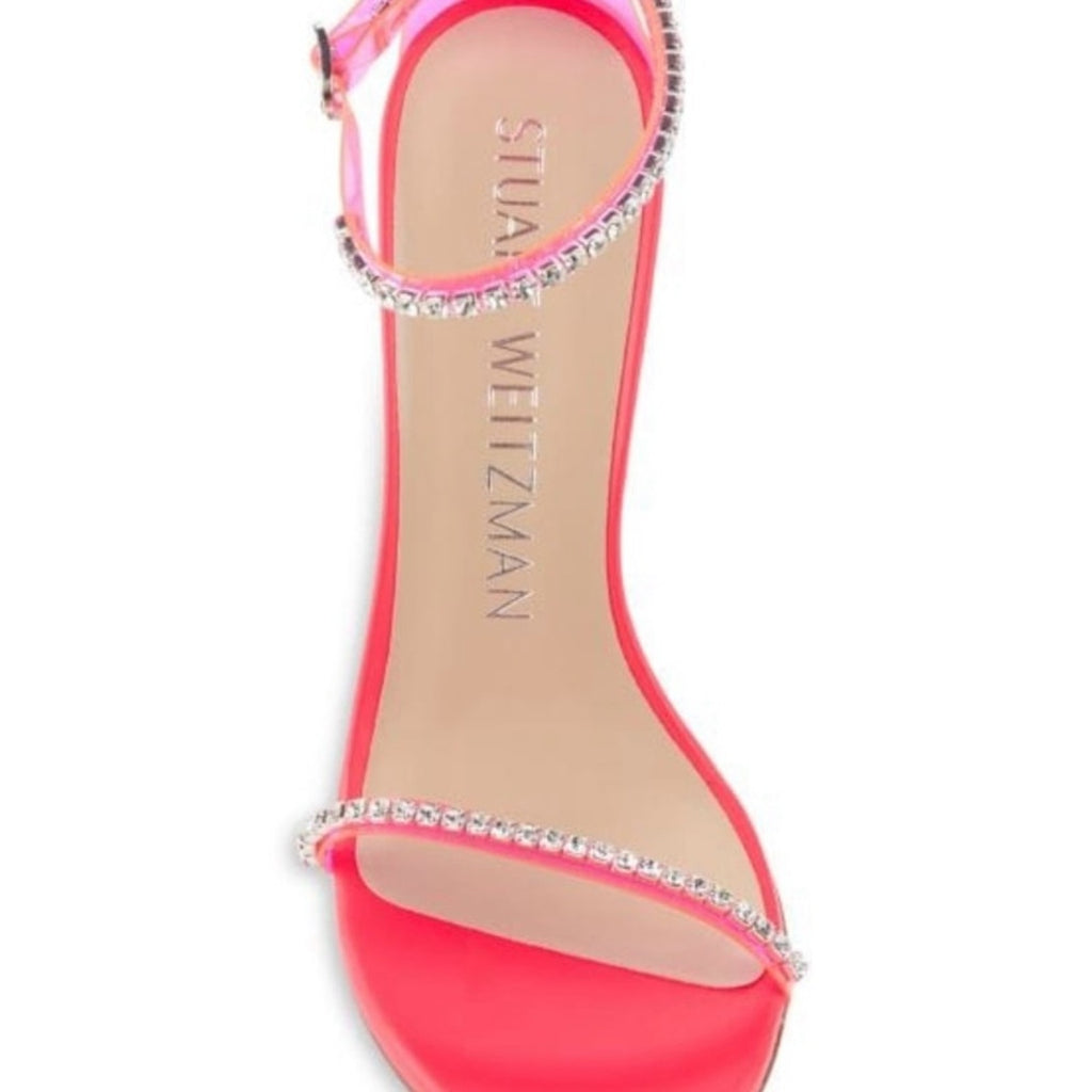 Stuart Weitzman Nudistglam Ankle Strap Sandals NIB Size 8 MSRP $595