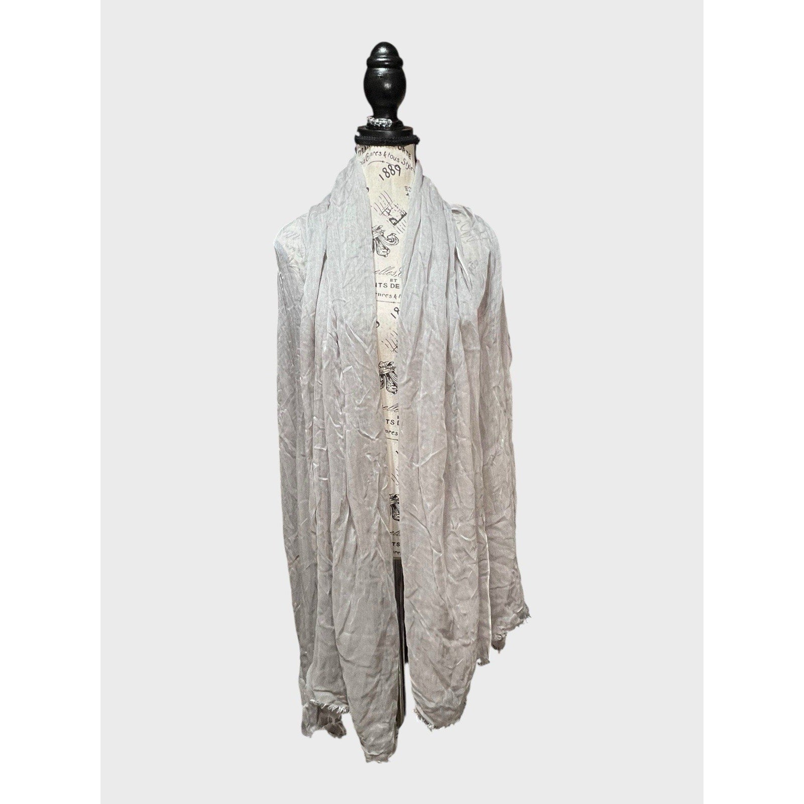 Nordstrom 30% Silk Gray Shawl/ Scarf