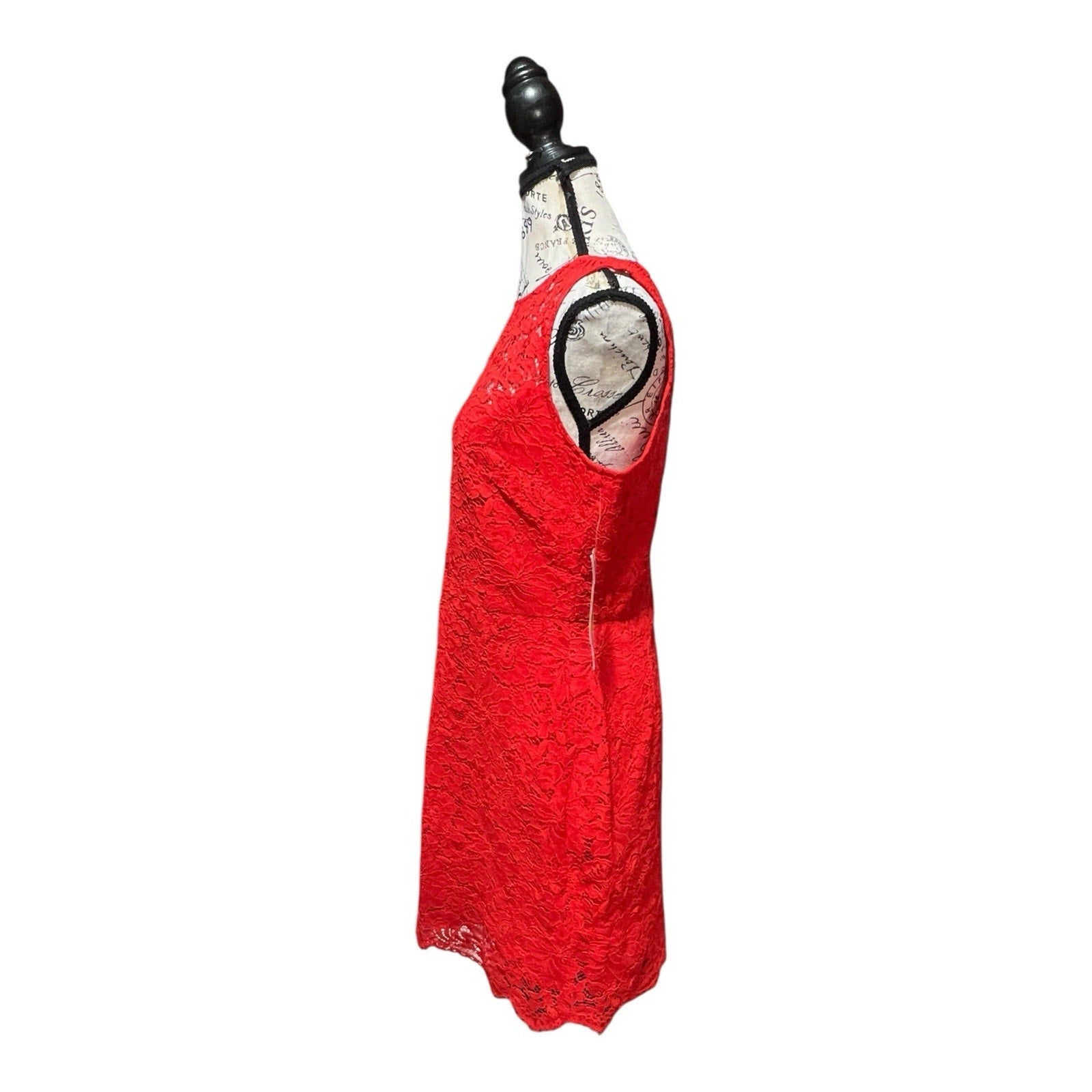 Donna Morgan Body Contour Orange Lace Dress Women’s Size 10 NWT