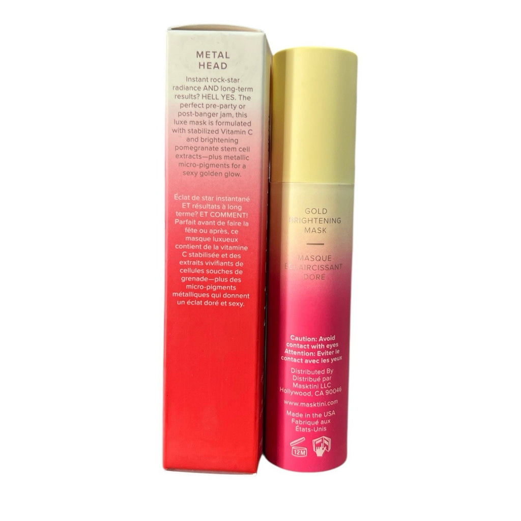 Masktini Metal Head Gold Brightening Mask 1.7 Oz MSRP $78