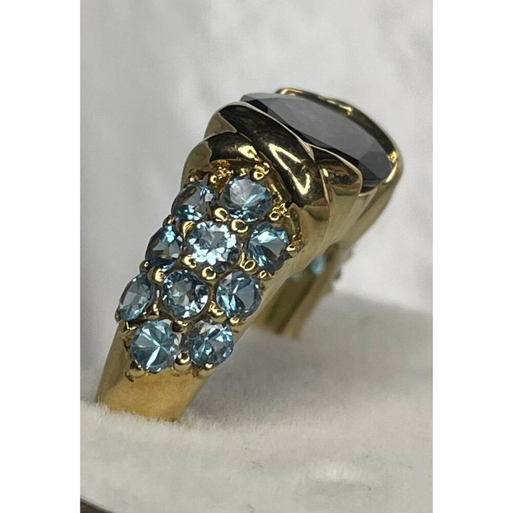 18k Solid Gold 2.19 CT Lolite Ring size 5