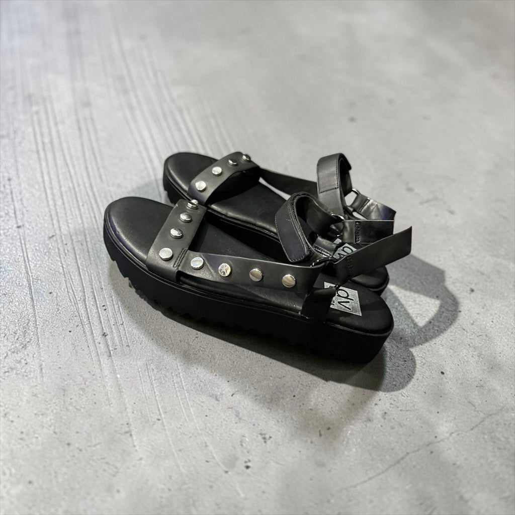 DV by Dolce Vita platform sandals feature silver stud details Women’s 9