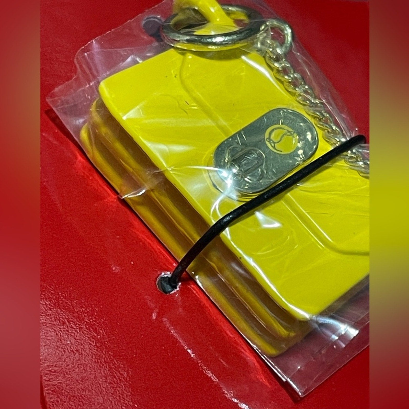 Christian Louboutin Lipstick Charm Yellow Purse Charm NIB