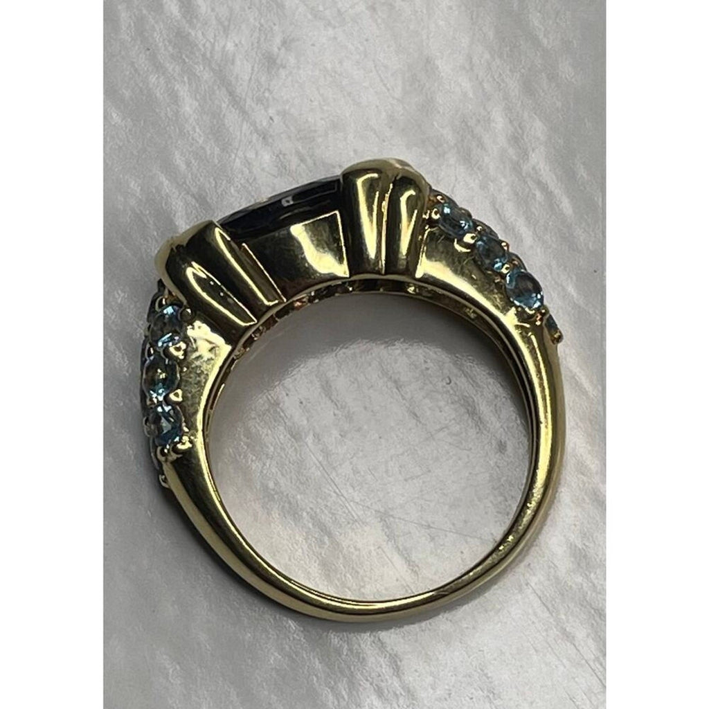 18k Solid Gold 2.19 CT Lolite Ring size 5