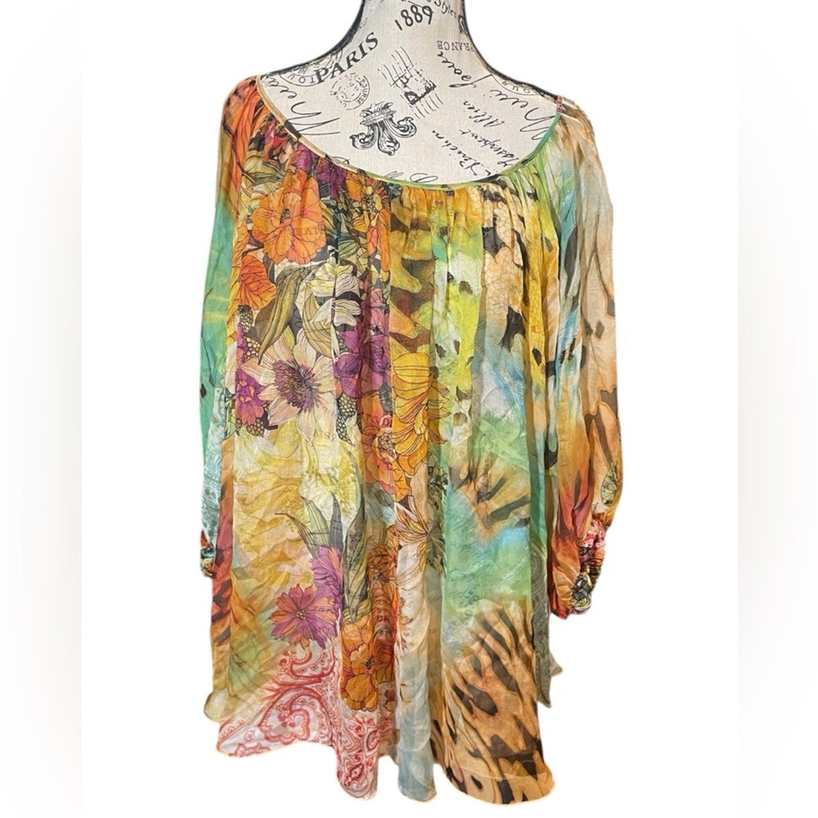 ABS by Allen Schwartz 100% Silk Blouse – XS, Detailed, Luxe