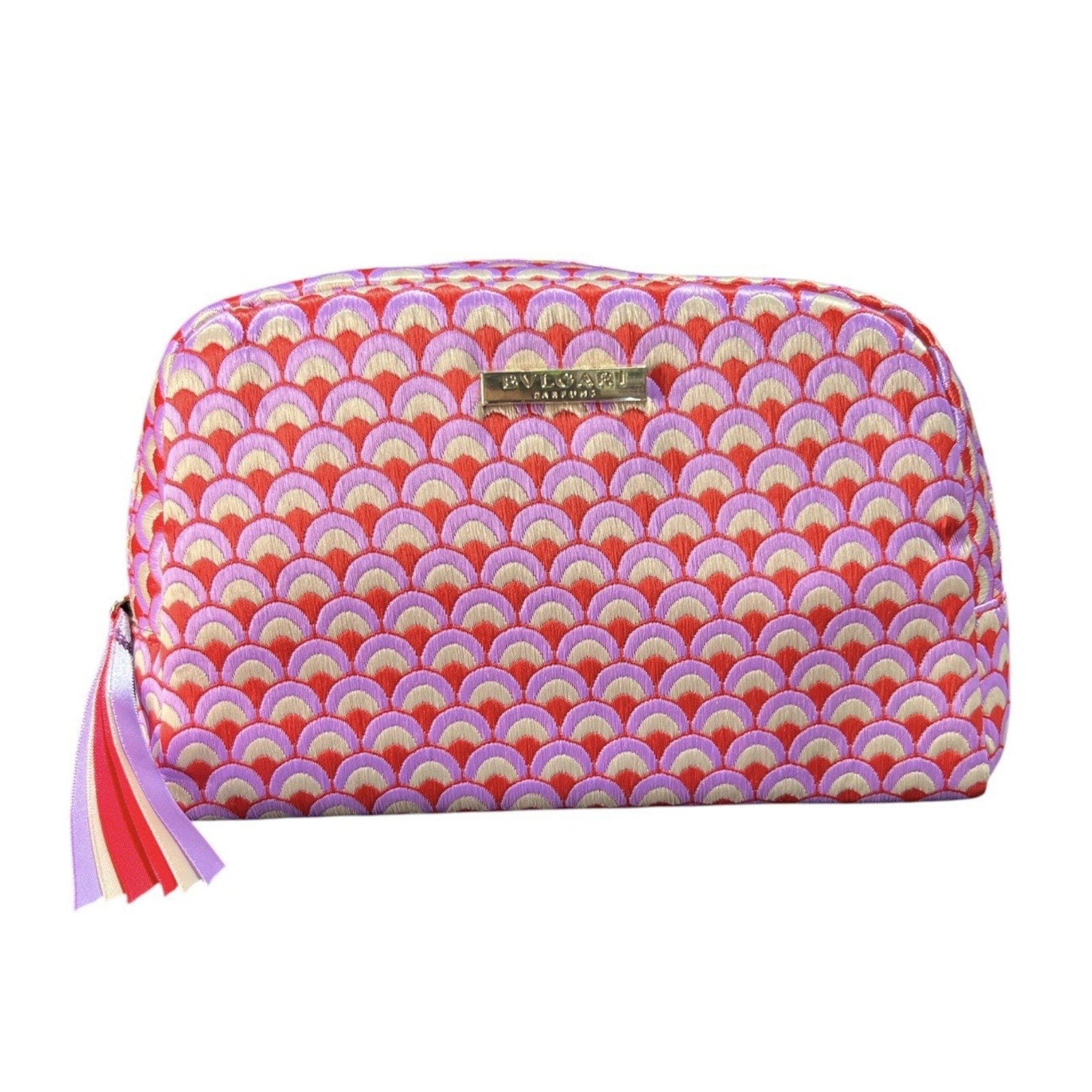 Bvlgari Perfumes Embroidered Makeup Bag New