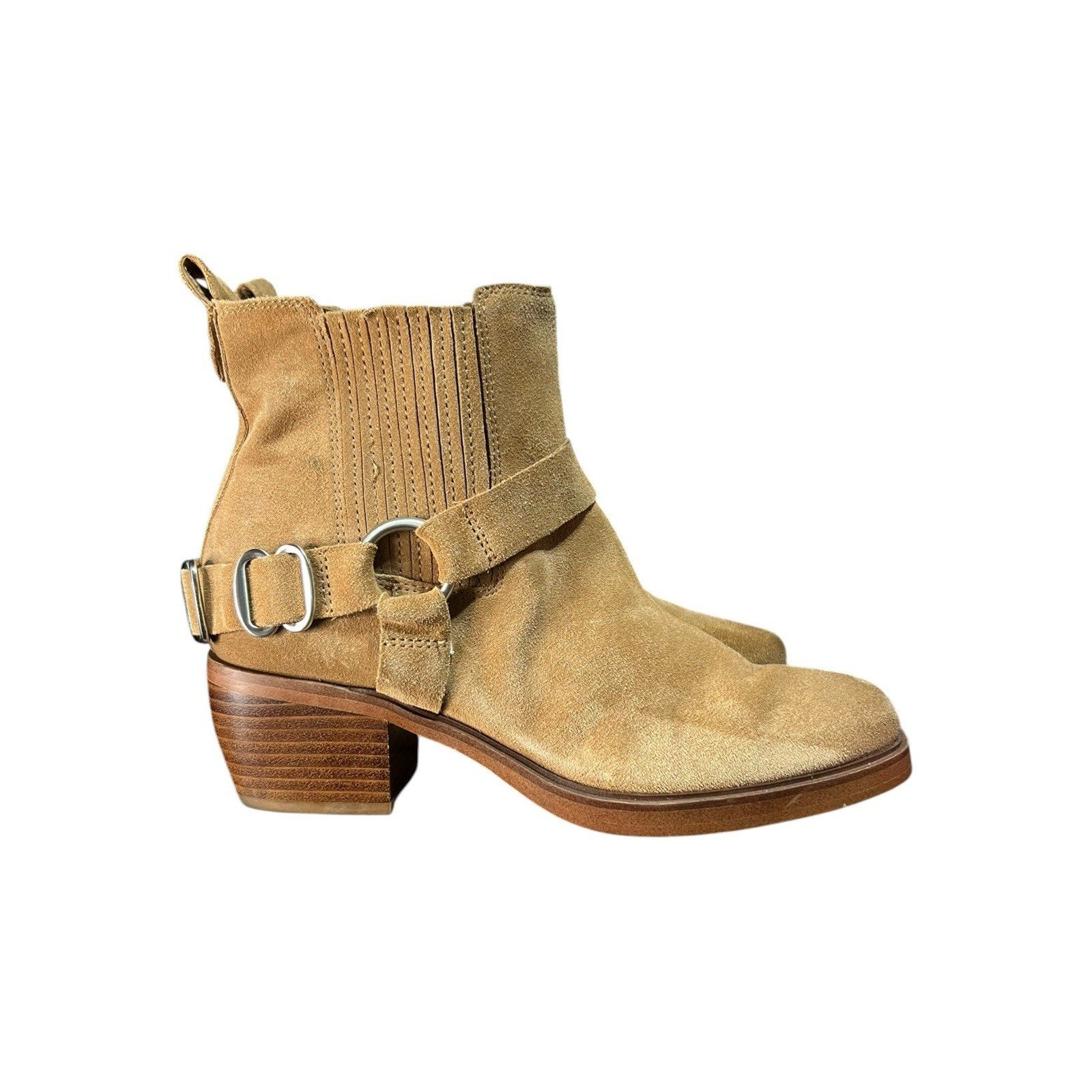 Sam Edelman Bellamie camel harness moto bootie Size 6.5M