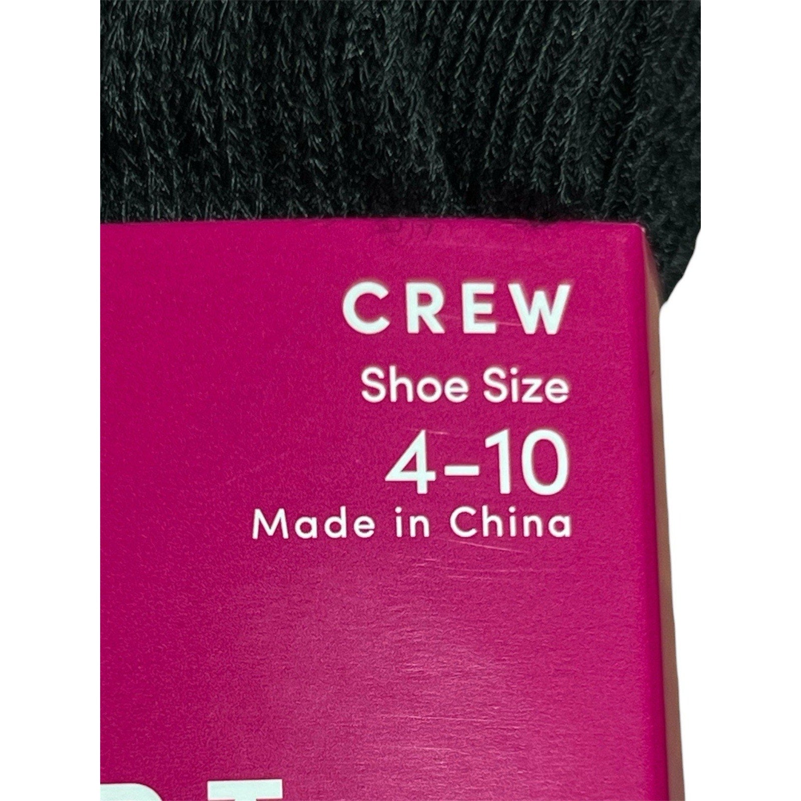 Fruit Of The Loom All Day Comfort Black Crew Socks Pack Of 7 Pairs Size 4-10