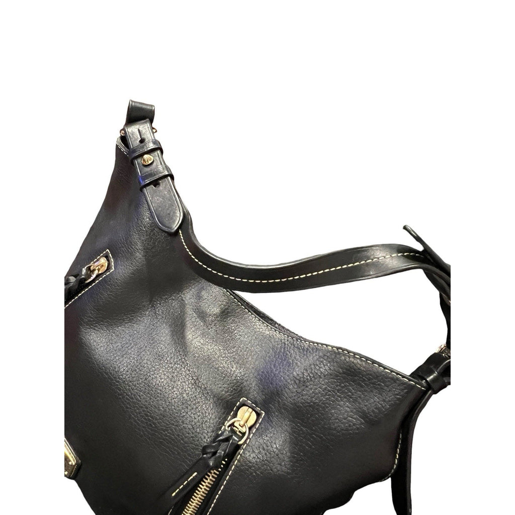 Dooney & Bourke Cooper hobo shoulder bag Black Pebbles Leather