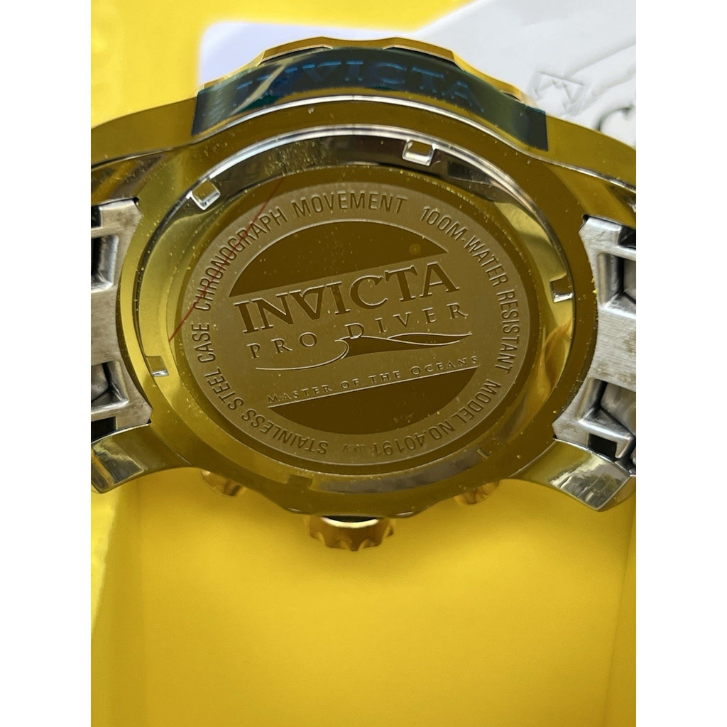 Invicta Pro Diver SCUBA watch, model 40191, features a striking green dial