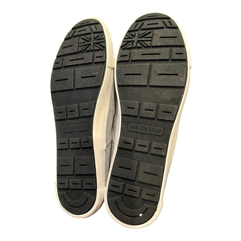 Ben Sherman Men's Percy Slip-On Sneakers Gray Canvas Men’s Size 13
