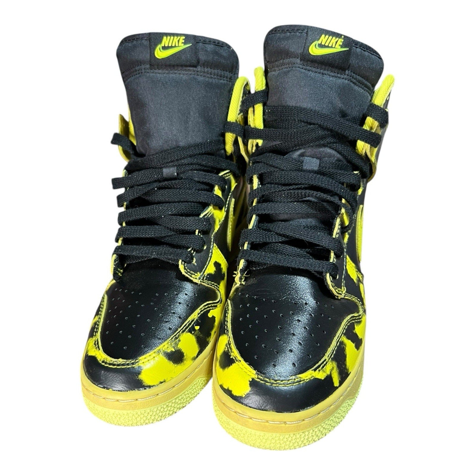 Nike Dunk High 1985 "Yellow Acid Wash" sneakers Mens Size 10