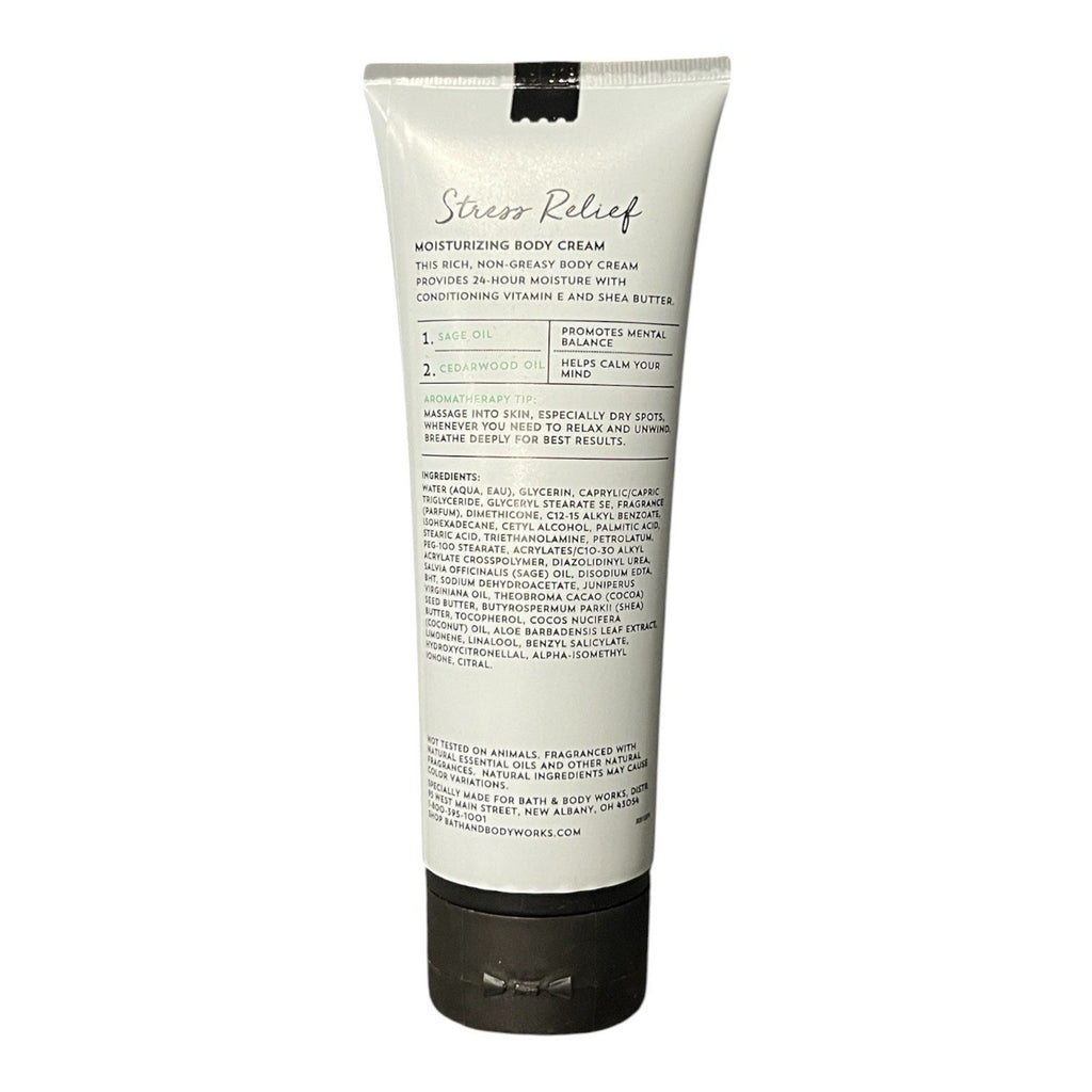 Bath And Body Works Stress Relief Sage And Cedar wood Body Lotion New