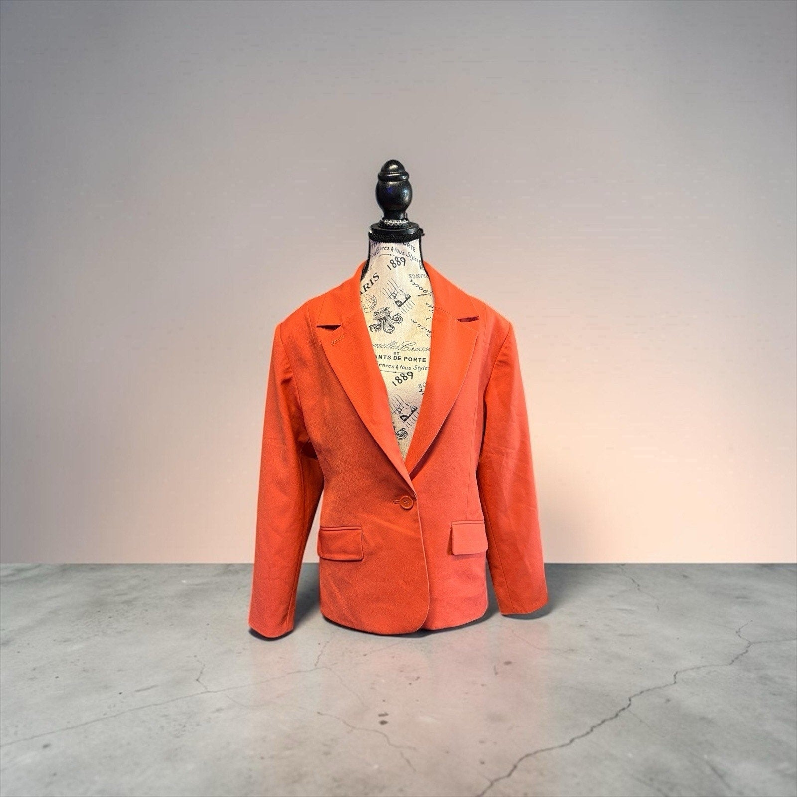 NWT Equipment Femme Acinta Blazer Chili Orange Single Button Jacket Sz 8