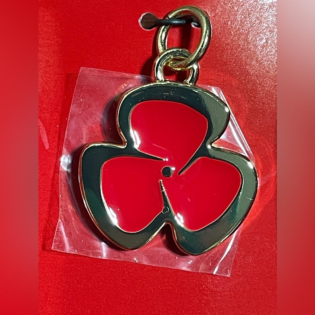 Christian Louboutin Red Clover Lipstick Charm NIB