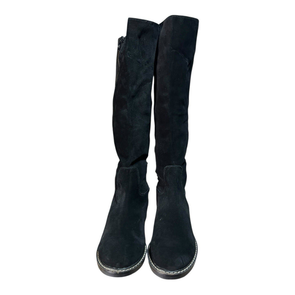 Donald Pliner Isla calf suede knee-high fashion boots in black Size 7 M
