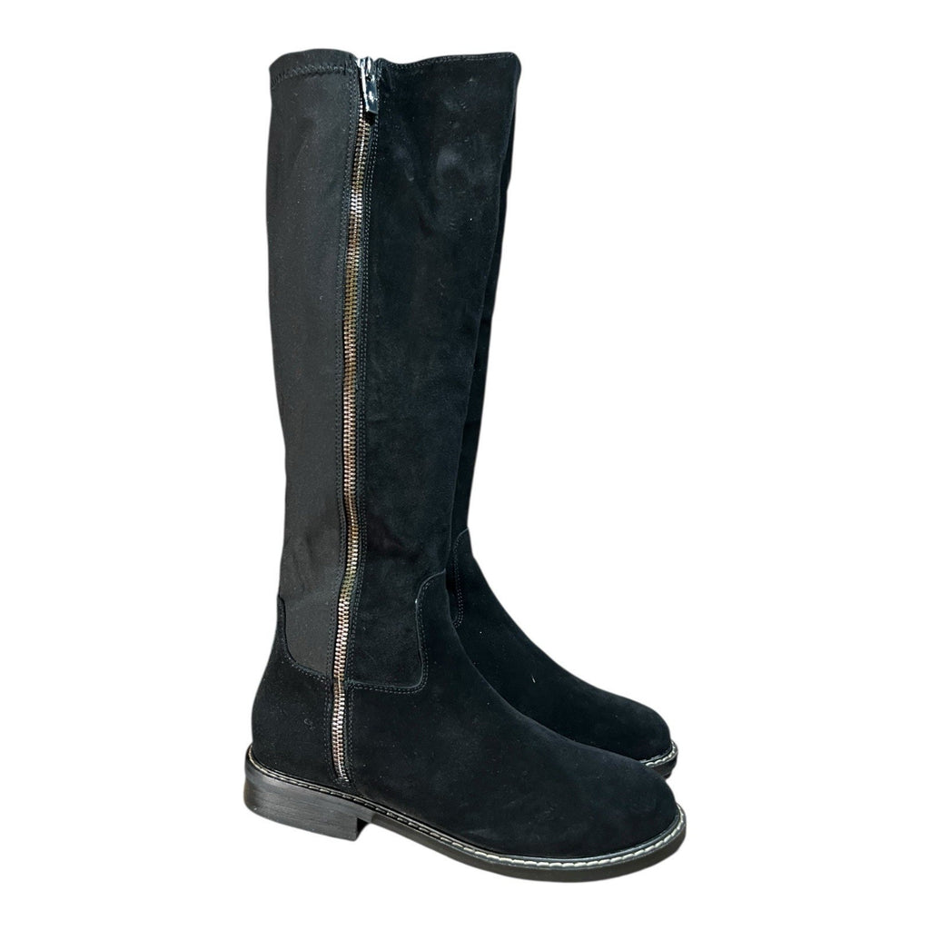 Donald Pliner Isla calf suede knee-high fashion boots in black Size 7 M