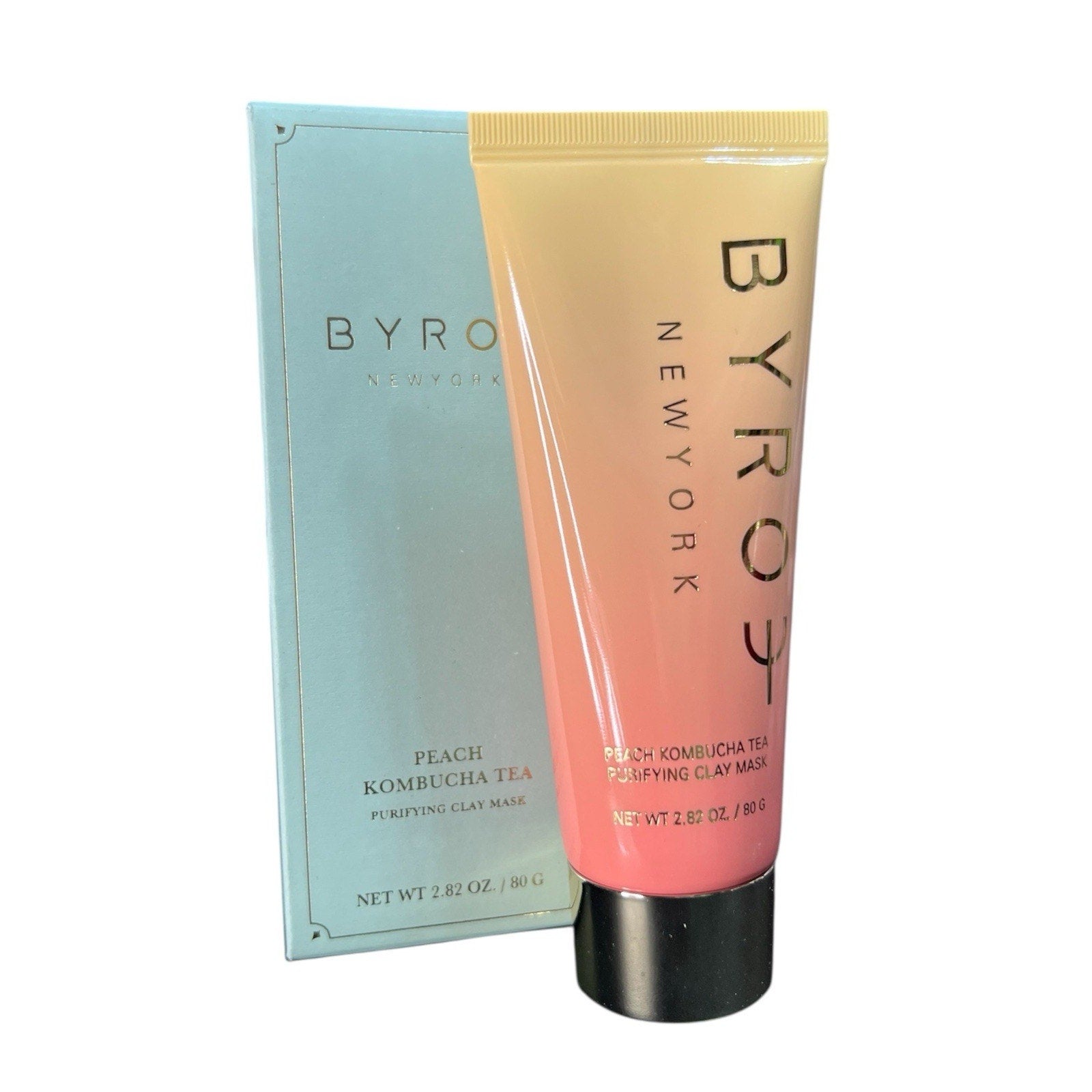 Byroe Peach Kombucha Tea Purifying Clay Mask NIB