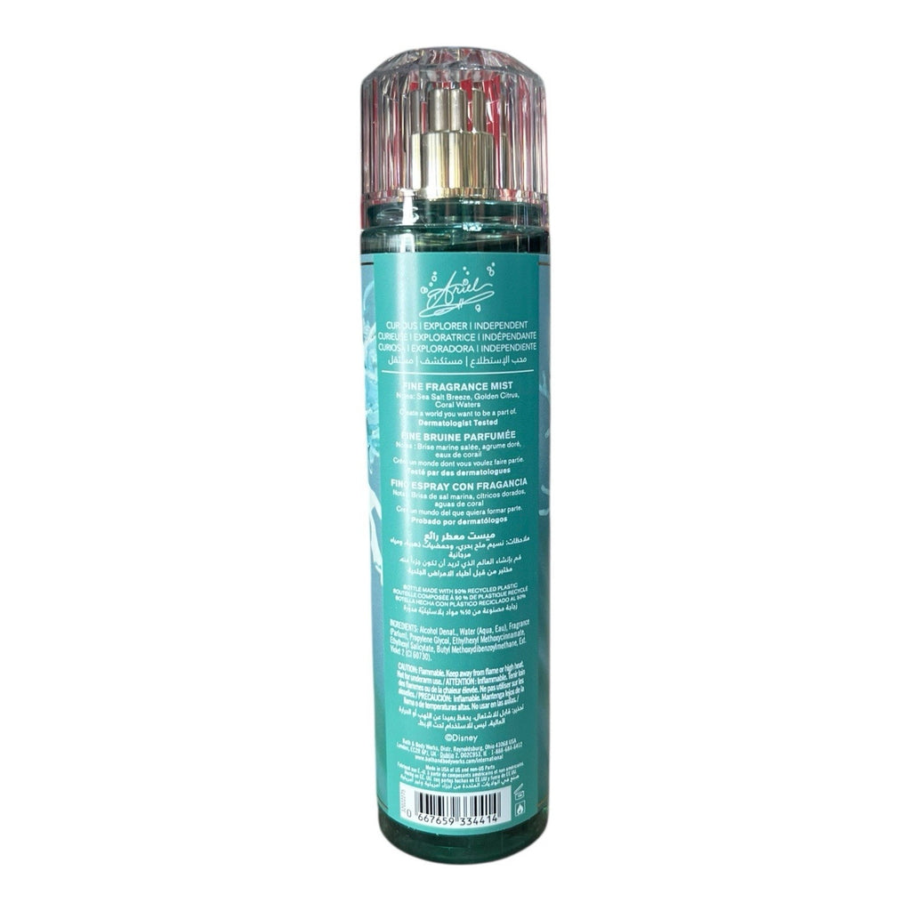 Bath & Body Works Disney Princess Ariel Fine Fragrance Mist 8oz