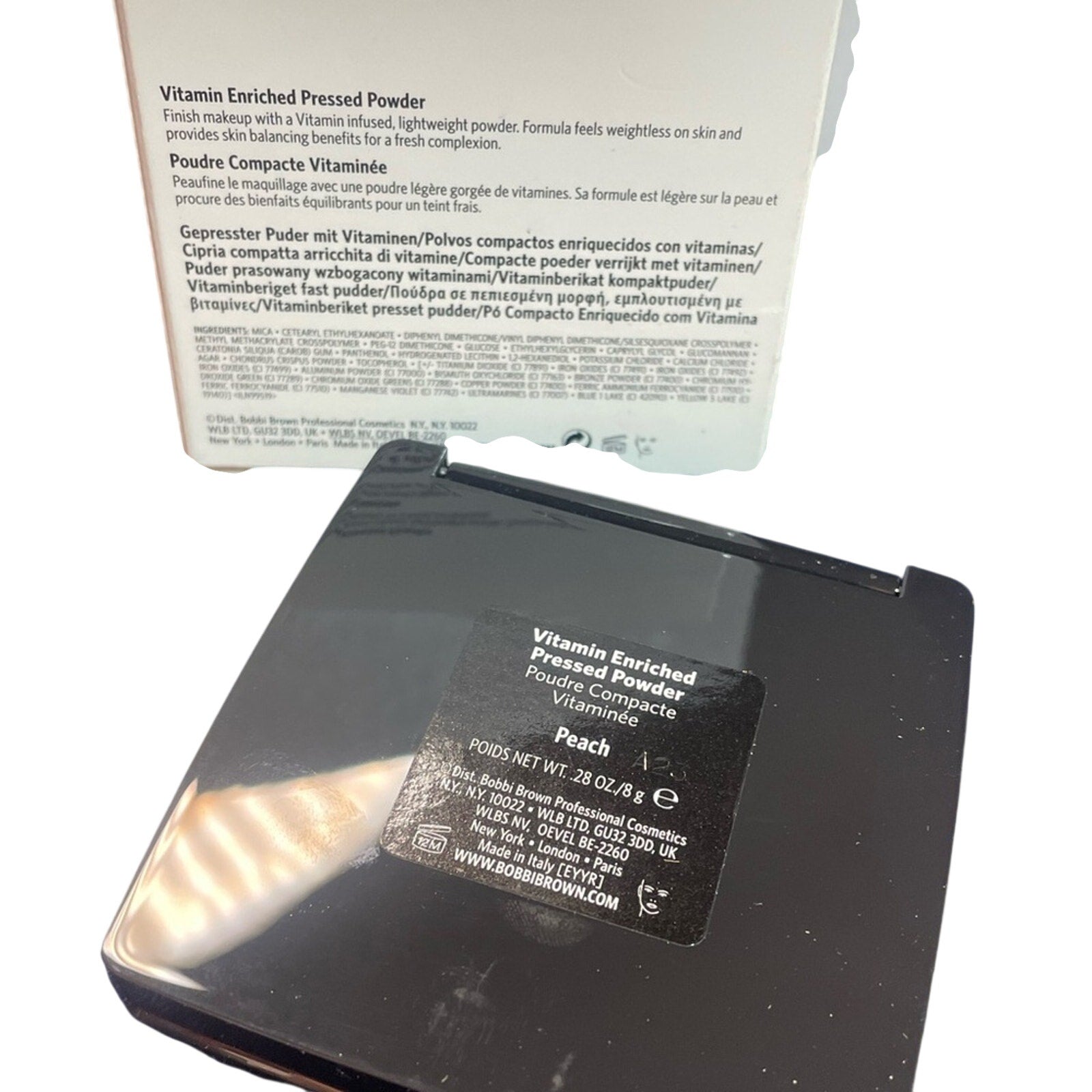 Bobbie Brown Vitamin Enriched Pressed Powder Shade Peach NIB