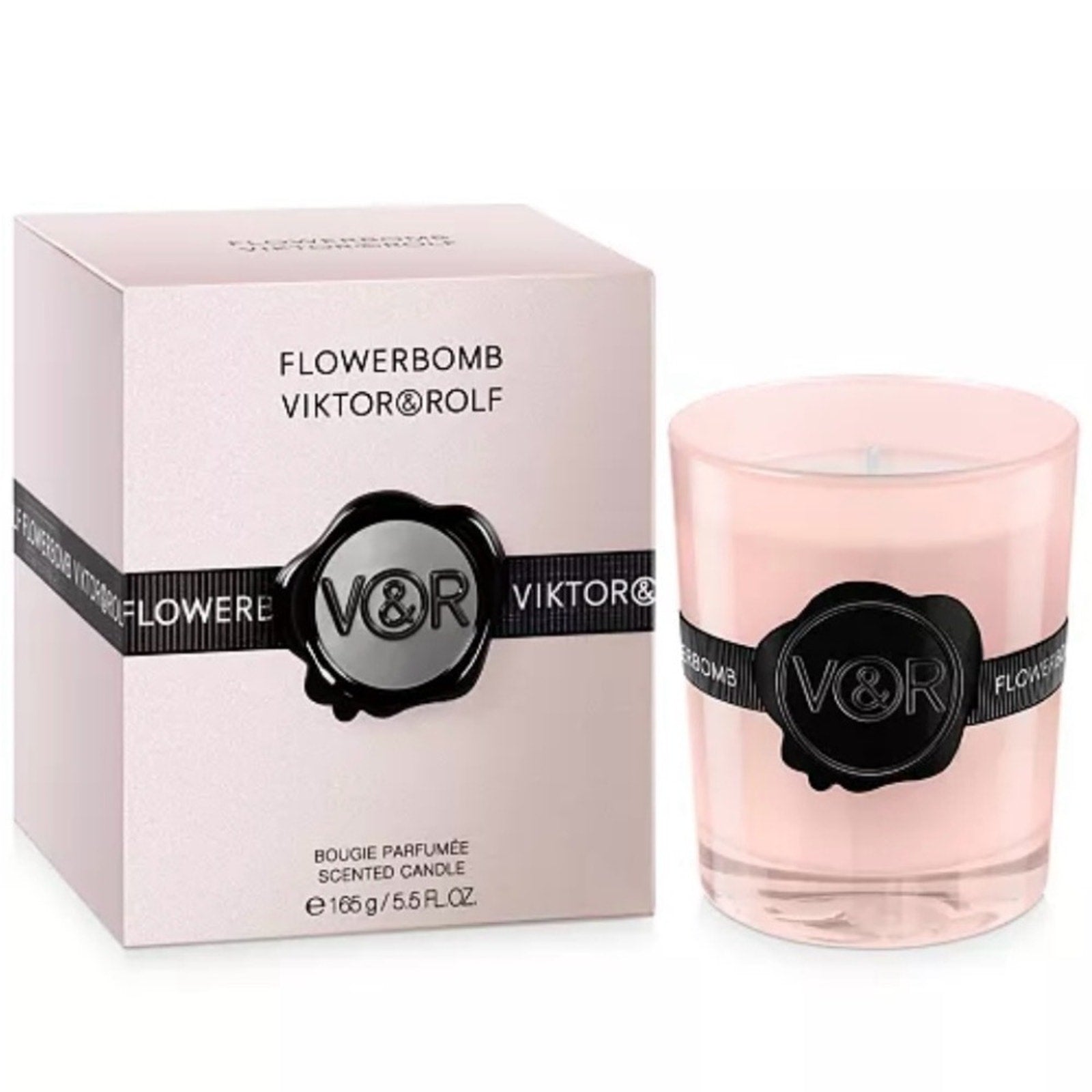 Viktor & Rolf Flower Bomb scented Pink Candle 5.8 oz