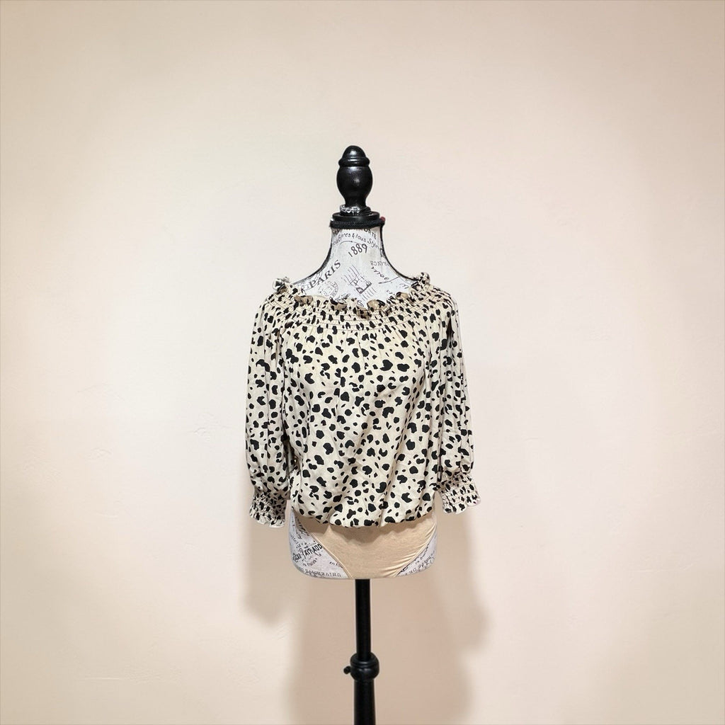 WAYF BEIGE AND BLACK Body Suit Women’s Size XS NWT