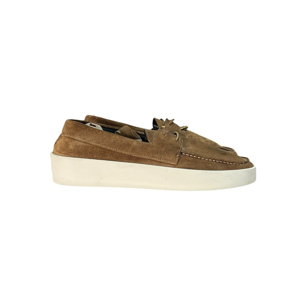 Fear of God Boat Sneakers in sigaro suede Mens Shoe Size 9